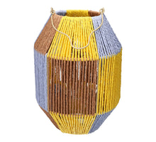 Laterne Lucera d25xh34cm ocker/lila