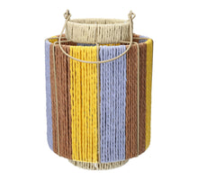 Laterne Lunara d18xh24,5cm ocker/lila