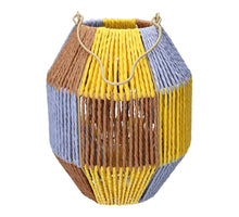 Laterne Lucera d20xh24,5cm ocker/lila