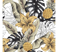 OUTDOOR-LEINWAND 58X58CM BLUME OCKERGELB