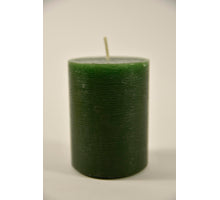 Kerze rustikal 80/60mm jägergrün