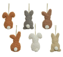 Kaninchen aus Polyester, 6er-Set, 6 x 3 x 11 cm