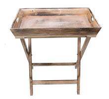 Holztisch/Tablett auf Sockel 55x40cm natur-wash