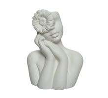 Keramik-Vase weiß 14.5x10x18.6cm