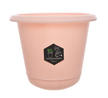 Blumentopf aus Kunststoff zartrosa dia24x22cm