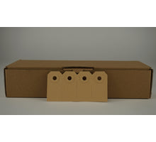 Kadolabels braun 25x50mm Box á 1000 Stück