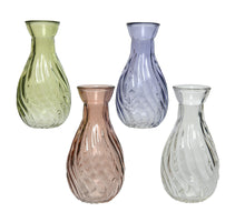 Glasvase, 4 Farben sortiert, H10 D5,5cm