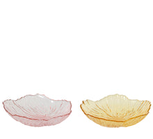 Glasschale Blume 2er Set D25 H6cm