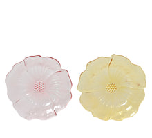 Frühstücksteller aus Glas, 2-farbig sortiert, Durchmesser 17 cm, Höhe 2 cm