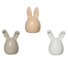 Porzellan-Kaninchen, 3-farbig, sortiert, D4,4 H7cm