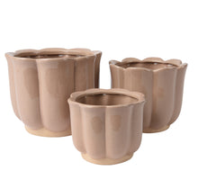 3er-Set Keramik-Pflanzgefäße, zartrosa, D17,5 H14,5cm