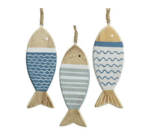 Fischaufhänger mdf 3 sortiert blau/farbig 1x6x15cm