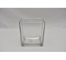 Batterieglas 'Abbey' 10x10x10cm klar