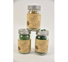 Anhänger Blatt Metall grün mix 3 Stück 6,5cm