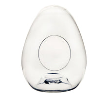 Glas-Ei mit Öffnung D28 H37cm Klar