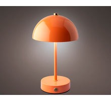 LED-Akku-Lampe aus Metall, für den Innenbereich, Terrakotta/Warmweiß, Ø 15 cm, H 25 cm