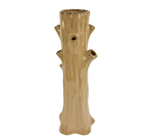 VASE 18X17X49CM BAUM PORZELLAN BRAUN