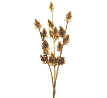 Tannenzapfenpickel gold 32cm