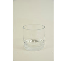 Zylindrisches Glas ''Milan'' klar H11 T11,5cm dicker Rand/geschliffen