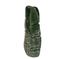 VASE BLATTKERAMIK 16X10X38,5H DUNKELGRÜN