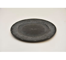 Rundes flaches Brett Grau 20x2cm