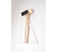 Holzaufkleber 40cm Brett 10x6,5cm pro 10 Stück