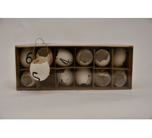 Öffne Hühnereier Mit Seil Und Zahlen Weiß - 12 Stück