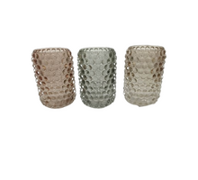 THEELICHTHOUDER D8 H12CM STIPPEN 3 ASSORTIE