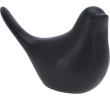 Vogel aus Polyresin, schwarz, 11 x 5 x 8 cm, 2 verschiedene Designs.