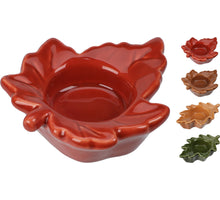 TEELICHTHALTER ''AHORN BLATT 4 FARBEN SORTIERT