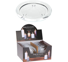Kerzenplateau Glas klar D10 H1cm