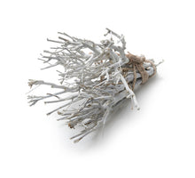 Eisenbuschkranz 48cm gefrostet weiß