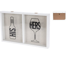 KORKEN- UND BIERDECKELHALTER 40X4,5X25,5CM WEISS