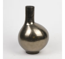 Ausgießer Vase Aluminium Antik Nickel 19x19x26cm