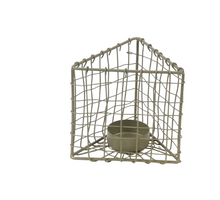 Teelichthalter Metall 10x9x9cm Gold