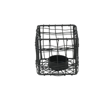 Teelichthalter Metall 8x8x8cm Schwarz