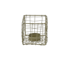 Teelichthalter Metall 8x8x8cm Gold VK