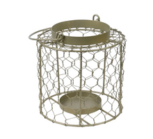 Teelichthalter Metall 15x15x17cm Gold