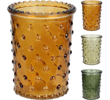 KERZENHALTER GLAS WALDLAND D6 H8CM 3 FARBEN SORTIERT