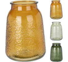 VASE GLAS WALDLAND D12 H18CM 3 FARBEN SORTIERT