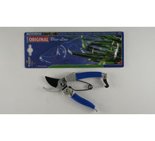 Metall-Schere 18 cm Damenmodell blau/grau