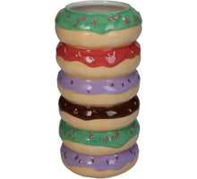 Vase Donut Feines Steingut Multi 9x9x18cm