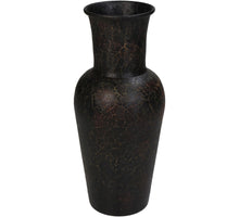Vase Eisen Schwarz 8x8x19cm