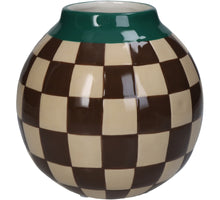 Vase Checker Dolomit Multi 16x16x15,6cm