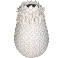 Vase Steingut Weiß 22x22x34,5cm