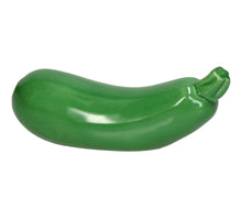 Ornament Zucchini Porzellan Grün 16,5x5,5x6,5cm