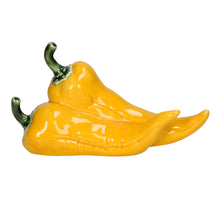 Ornament Paprika Porzellan Gelb 16,5x7x9cm
