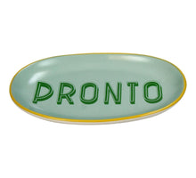 Teller Oval Pronto Steingut Mint 21x12,5x2,5cm