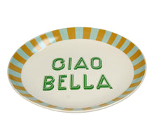 Teller Ciao Bella Steingut Weiß 25x25x3,5cm