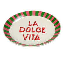 Teller La Dolce Vita Steingut Weiß 25x25x3,5cm